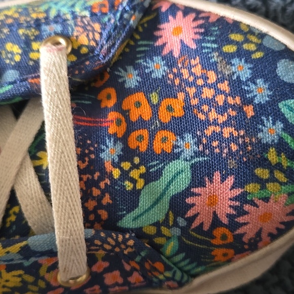 KEDS X RIFLE PAPER COMPANY Floral Canvas High Top Sneakers - Picture 5 of 12